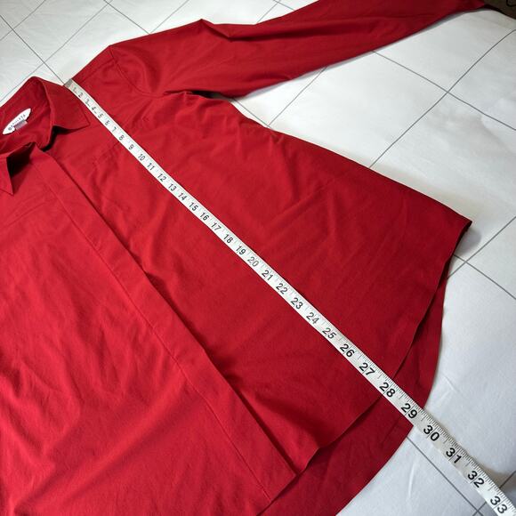 Athleta Red Button Down Shirt - Picture 6 of 6